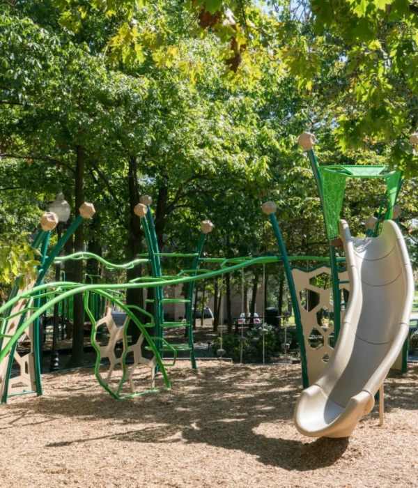 Playground with slides at Fairway Apartments in Reston, Virginia