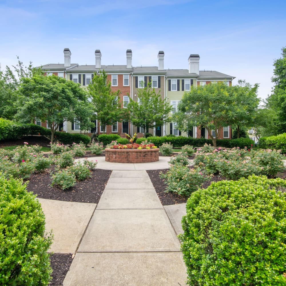 Sophisticated garden at Avemore Apartment Homes, Charlottesville, Virginia