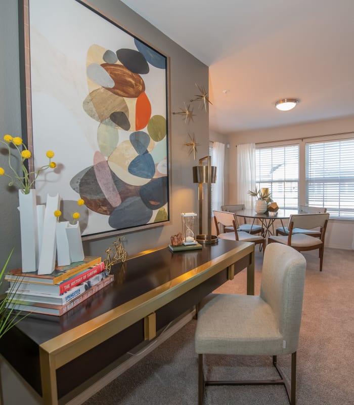 Elegant seating area at Portico at Friars Creek Apartments in Temple, Texas