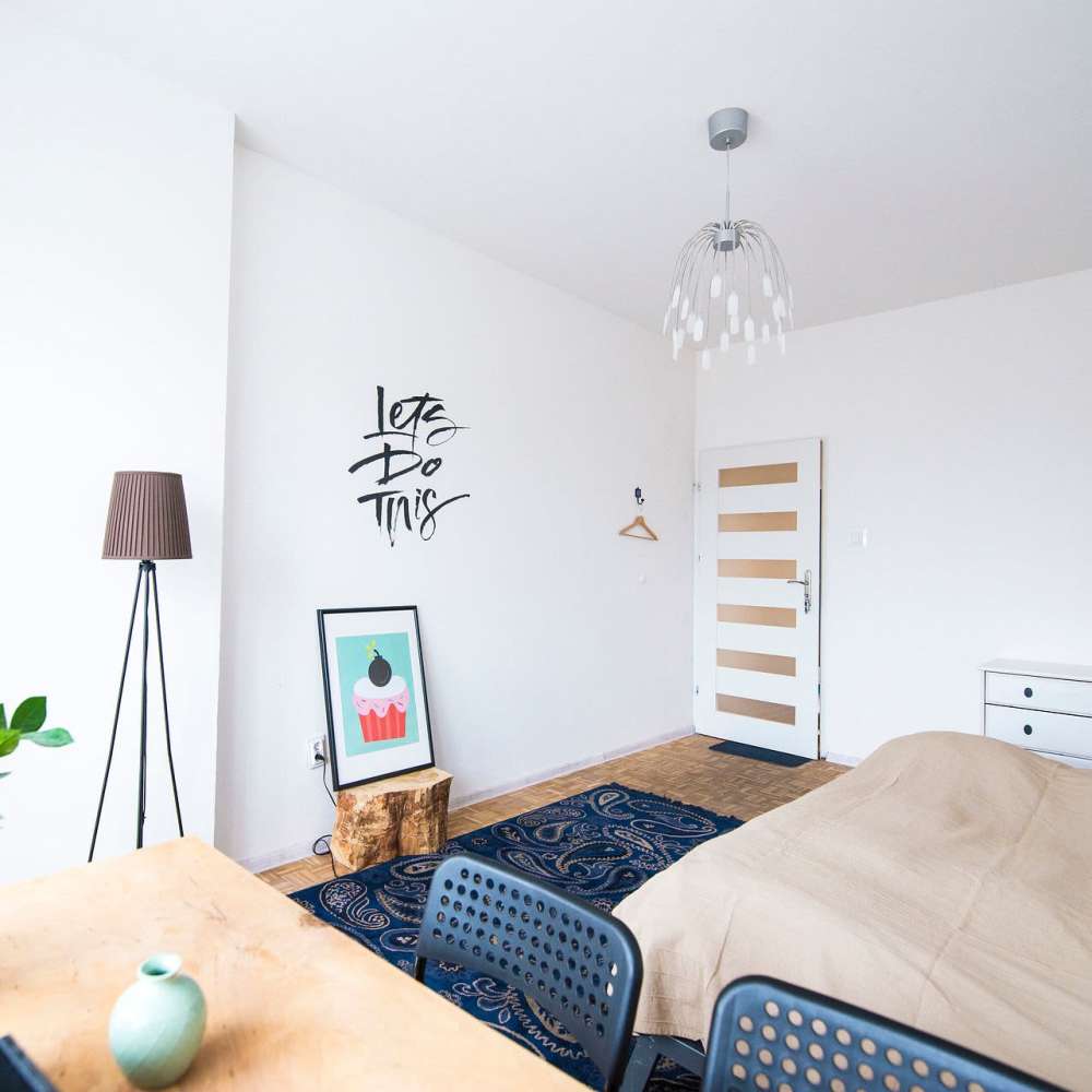 Bedroom with study table at Cross Timbers At Grand Street in Amarillo, Texas