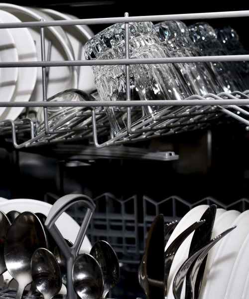 Dishwasher at Somerset Court in Baltimore, Maryland