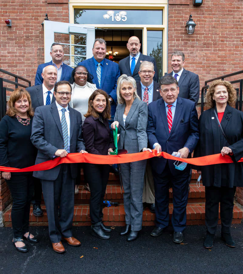 Happy team at Affordable Housing and Services Collaborative in Braintree, Massachusetts