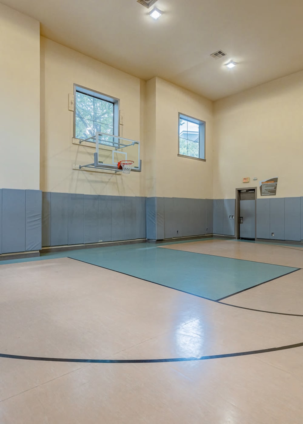 Rendering of basketball court at Broadstone in San Antonio, Texas