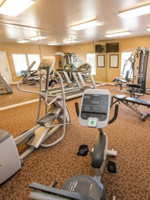 Fitness center at Remington Apartments in Amarillo, Texas