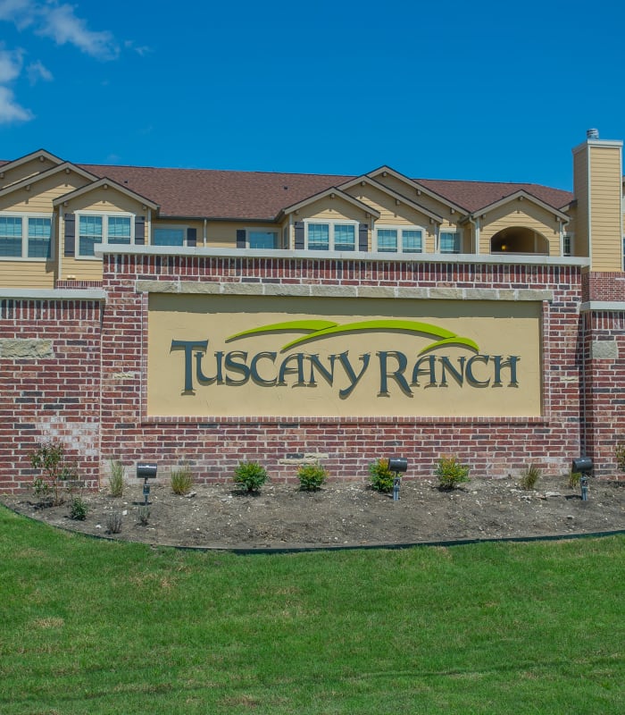 Front entrance to Tuscany Ranch in Waco, Texas