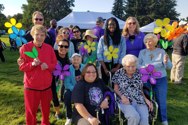 Happy Seniors enjoying activities at Eastern Star Masonic Retirement Campus in Denver, CO