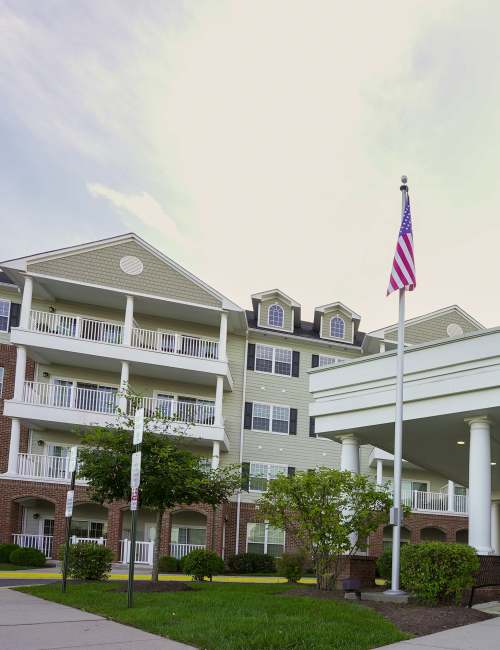 Exterior view of community at Harmony at Chantilly in Herndon, Virginia