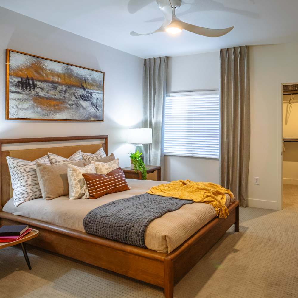 Bedroom at Night Fall in Las Vegas, Nevada