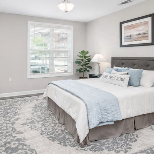 Spacious bedroom at Seasons at Bennett's Creek in Gastonia, North Carolina