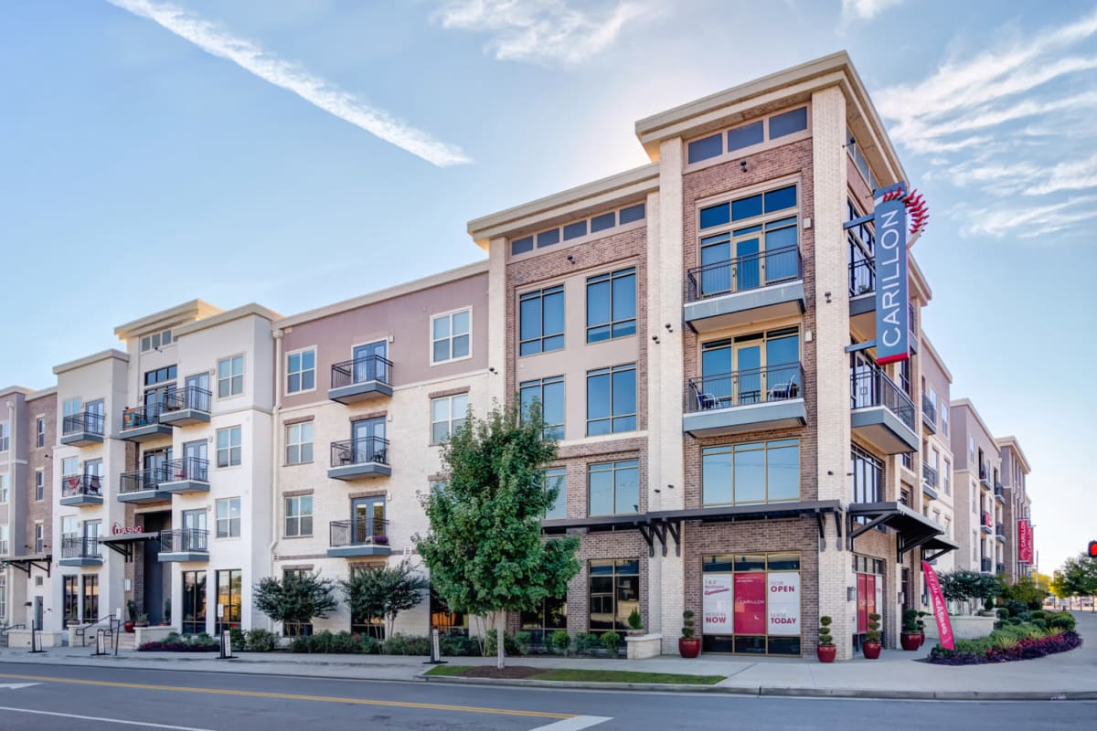 Exterior of the apartment building at The Carillon in Nashville, Tennessee