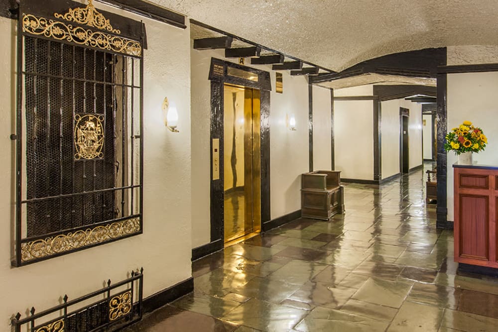 Beautiful historic hallway at The Sutton Collection in New York, New York