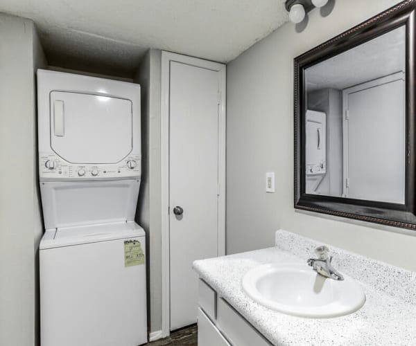 stacking washer and dryer at  Midwest City Depot in Midwest City, Oklahoma