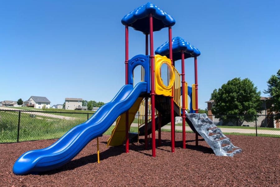 The community swimming pool at Prairie Reserve in Cedar Rapids, Iowa