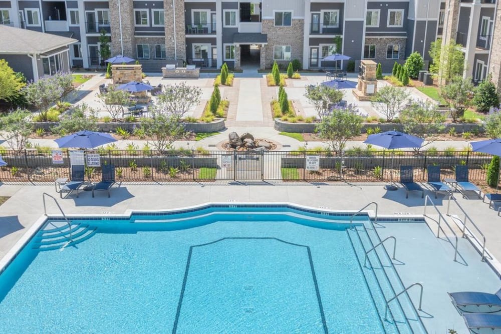 Resort-style swimming pool at Haven at Rivergate in Charlotte, North Carolina