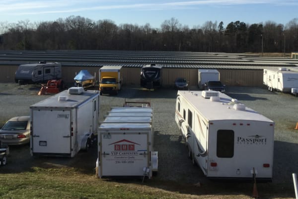 RV and camper storage at Cardinal Self Storage - Graham in Graham, North Carolina