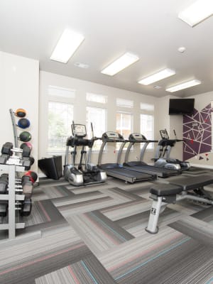 Fitness center at Fountain Lake in Edmond, Oklahoma