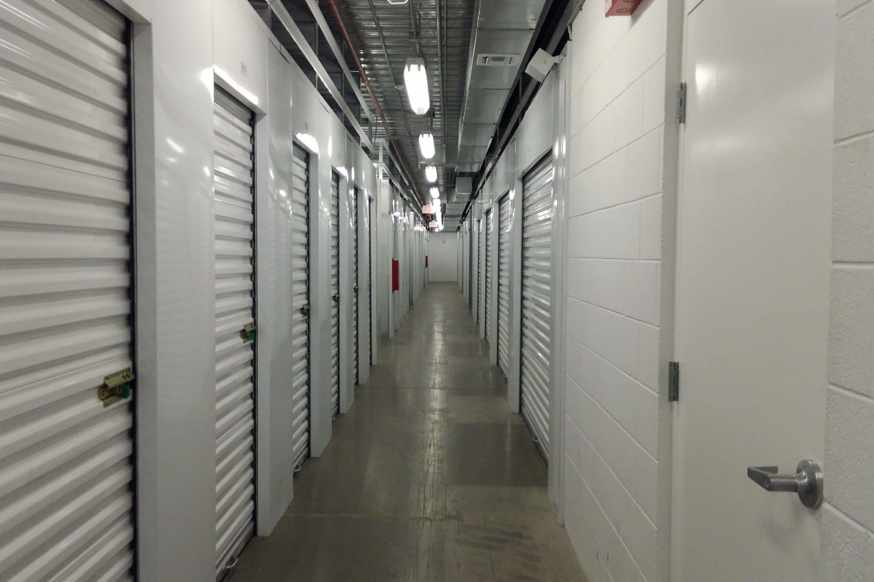 Hallway of units at StorQuest Self Storage in Chandler, Arizona