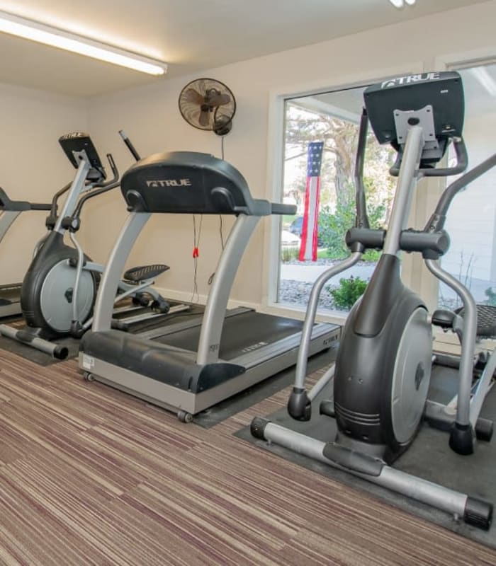 Gym at Aspen Park Apartments in Wichita, Kansas