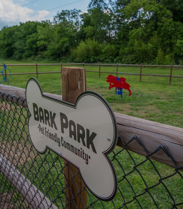 Dog park at Country Hollow in Tulsa, Oklahoma