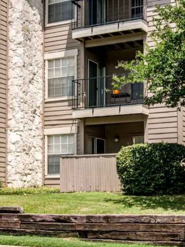 Exterior view of community building at Rock Canyon Apartments in San Antonio, Texas