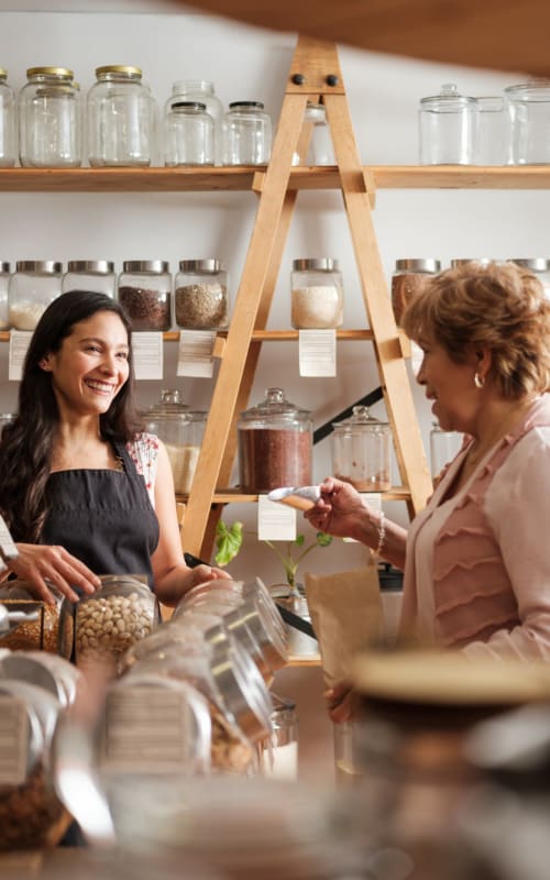 Shopping at a cool local craft store near Mayfair Reserve in Wauwatosa, Wisconsin