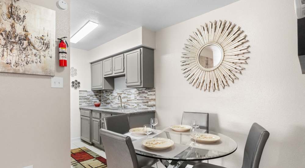 Open living space at Westward Square in Houston, Texas