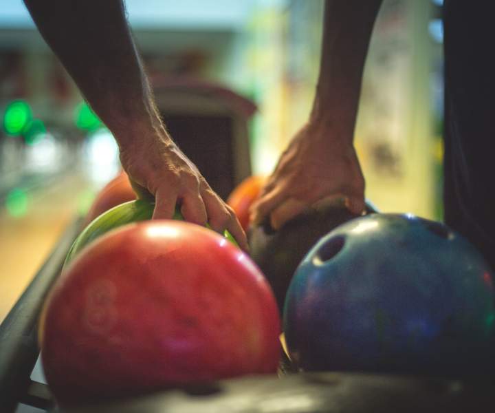 Resident playing bowling near Fairview Crossing in Scottsburg, Indiana
