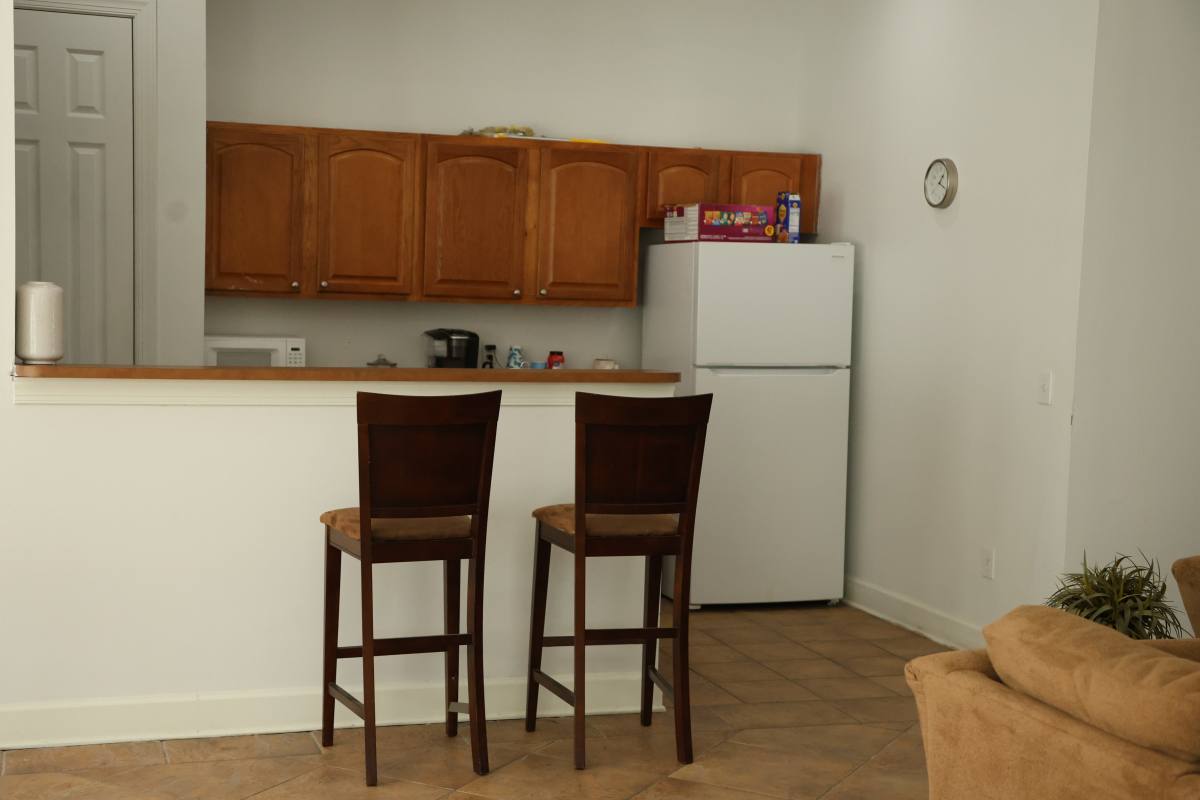 Apartment kitchen at Azalea Park I and II in Meridian, Mississippi