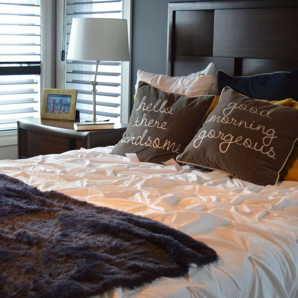 Bedroom with cozy bed at Cross Timbers At Grand Street in Amarillo, Texas