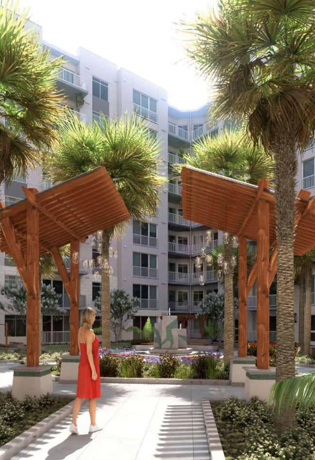 Courtyard at Inscription Channel District in Tampa, Florida