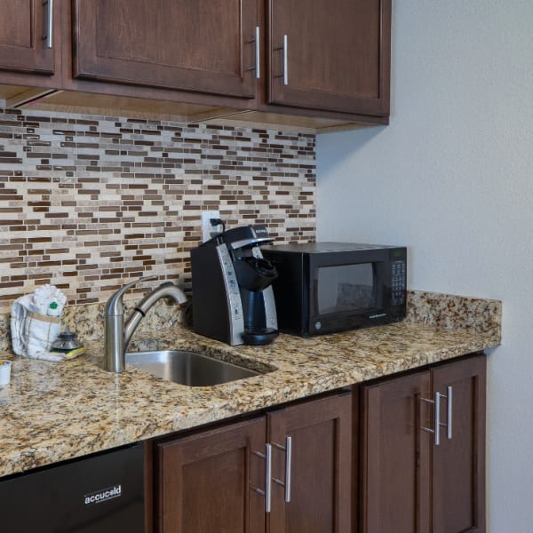 Resident kitchen at Meridian at Westwood in Fort Walton Beach, Florida