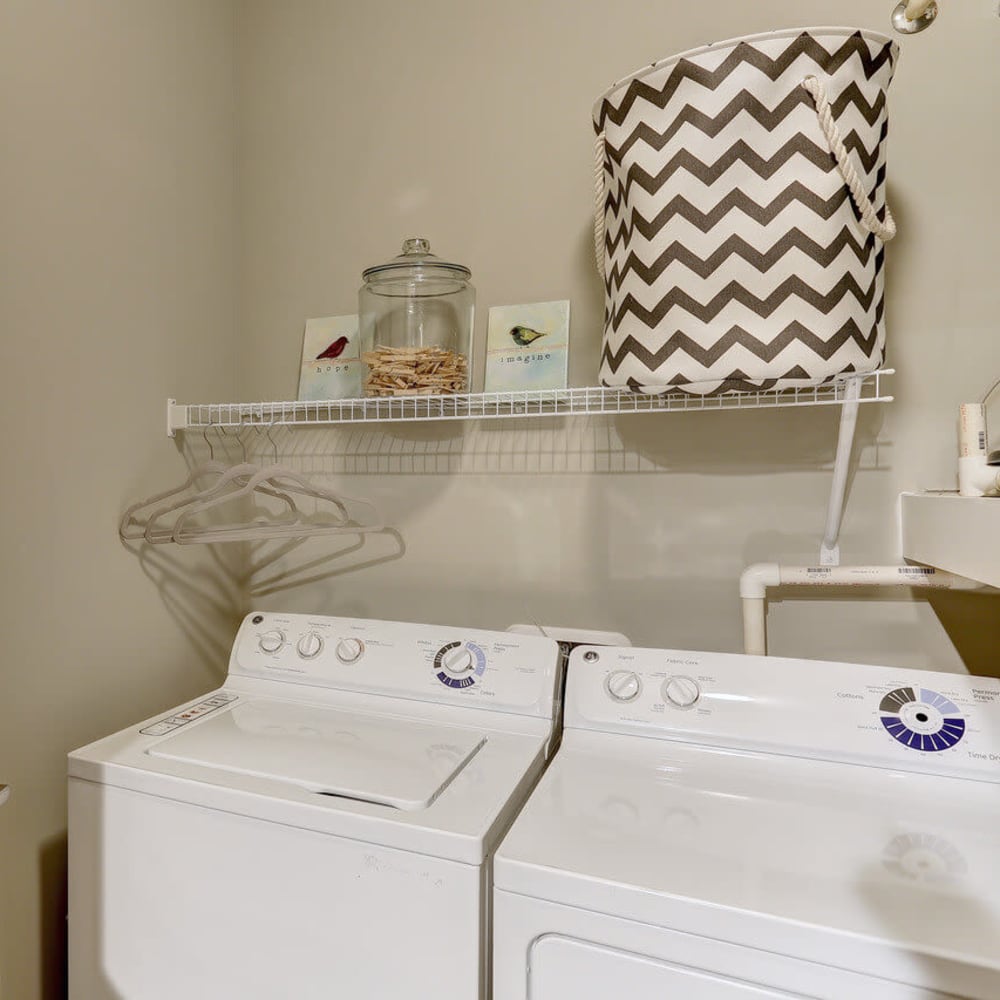 Closet for washer and dryer at Deerfield at Providence in Mt. Juliet, Tennessee