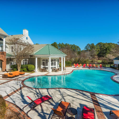 Swimming pool at The Preserve at Grande Oaks in Fayetteville, North Carolina