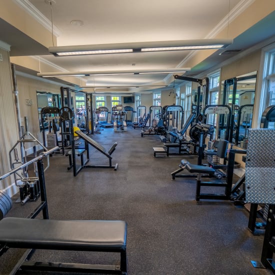 Fitness center at The Estates at Seven Fields in Seven Fields, Pennsylvania