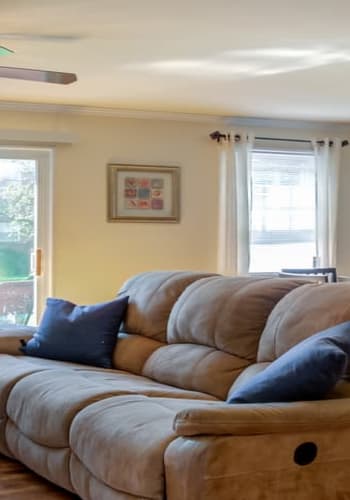 Living room at The Manor at Spring Lake in Spring Lake, New Jersey