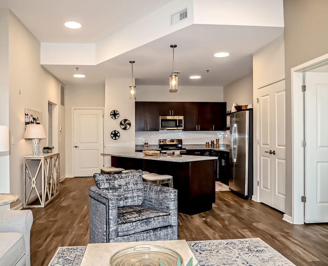 Modern floor plan at The Station at River Crossing in Macon, Georgia