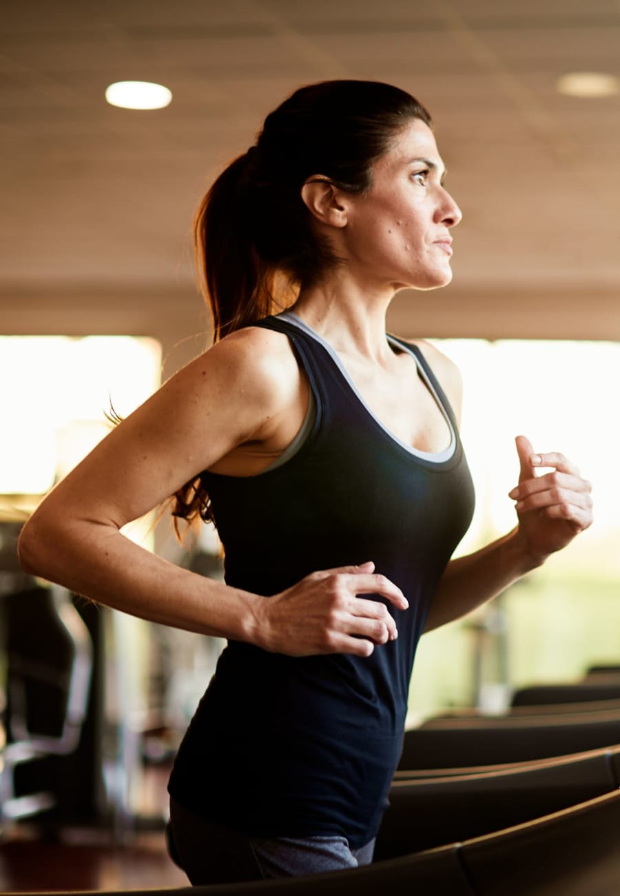 Resident working out at Everton Estates in Cartersville, Georgia