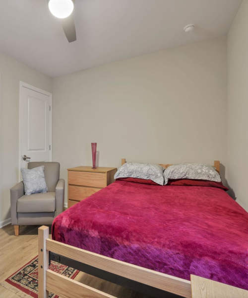 Bedroom at McKinley Manor in Columbus, Ohio