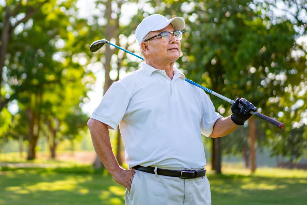 Resident golfing at Ponté Palmero in Cameron Park, California