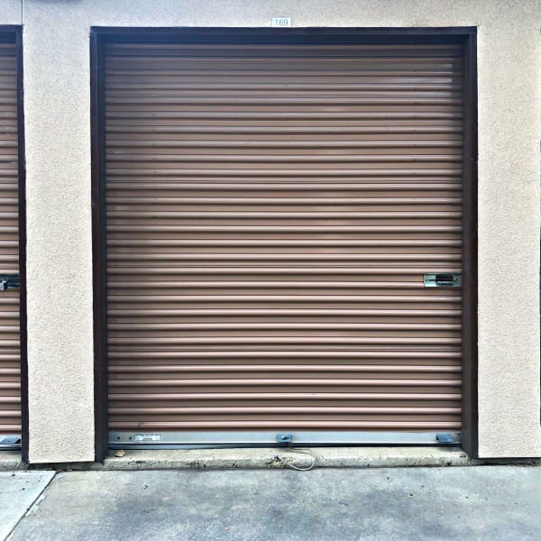 Outdoor storage units at StorQuest Self Storage in Arvada, Colorado
