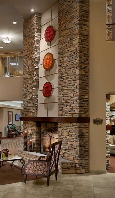 Fireplace at McDowell Village in Scottsdale, Arizona