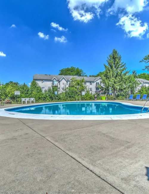 Shimmering pool at Hidden Creek in Crown Point, Indiana