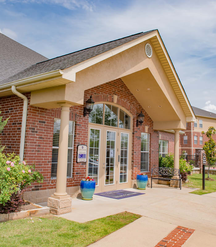 Front entrance to Lexington Park Apartment Homes in North Little Rock, Arkansas