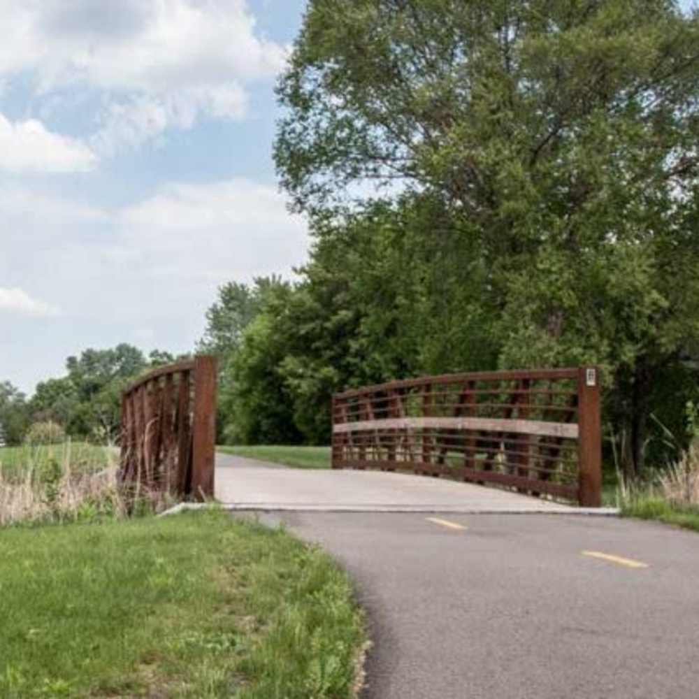 Nine mile bike trail near Cedars of Edina in Edina, Minnesota