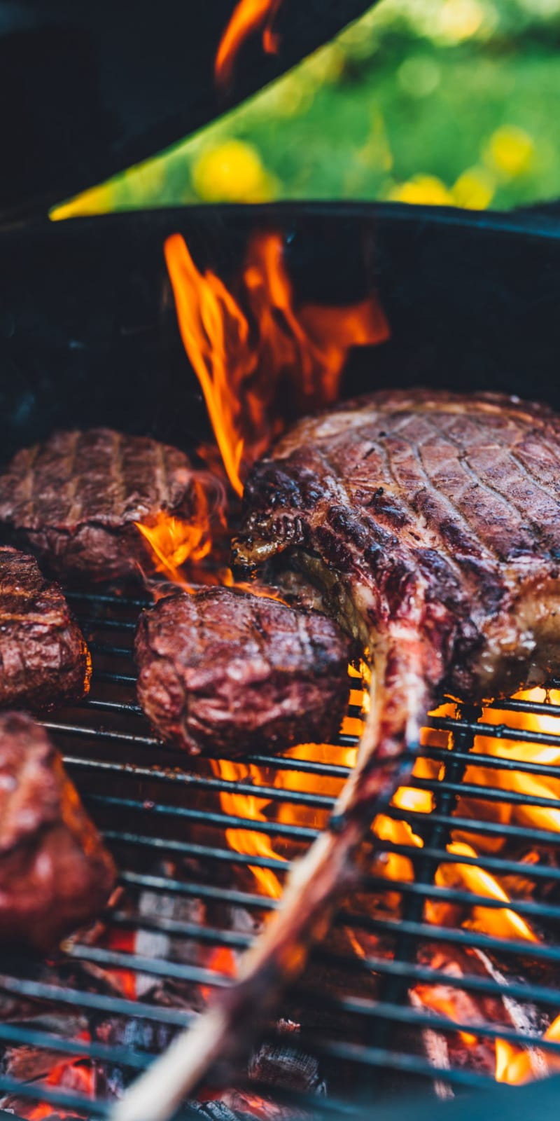 Residents barbecuing at The Vivian in Atlanta, Georgia