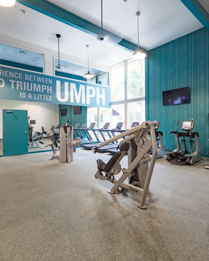 Fitness center at Playa Pacifica, Playa Del Rey, California