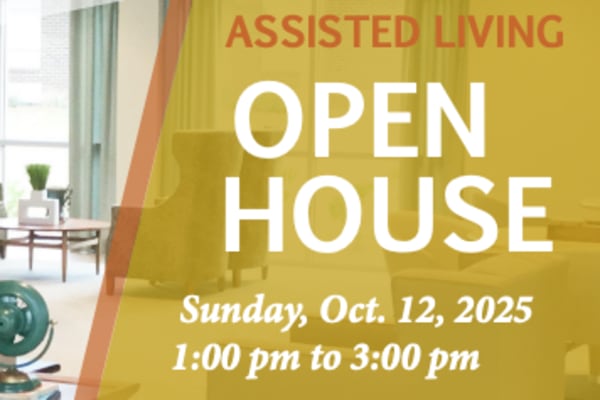 Assisted Living Open House promotion