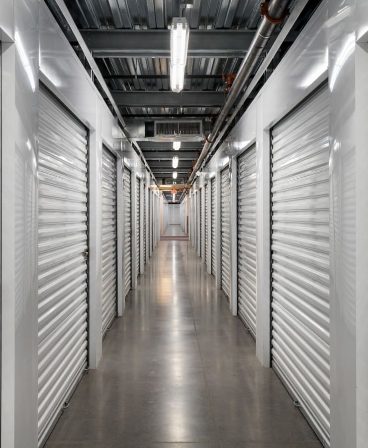 Interior self storage units at StorQuest Self Storage in Phoenix, Arizona