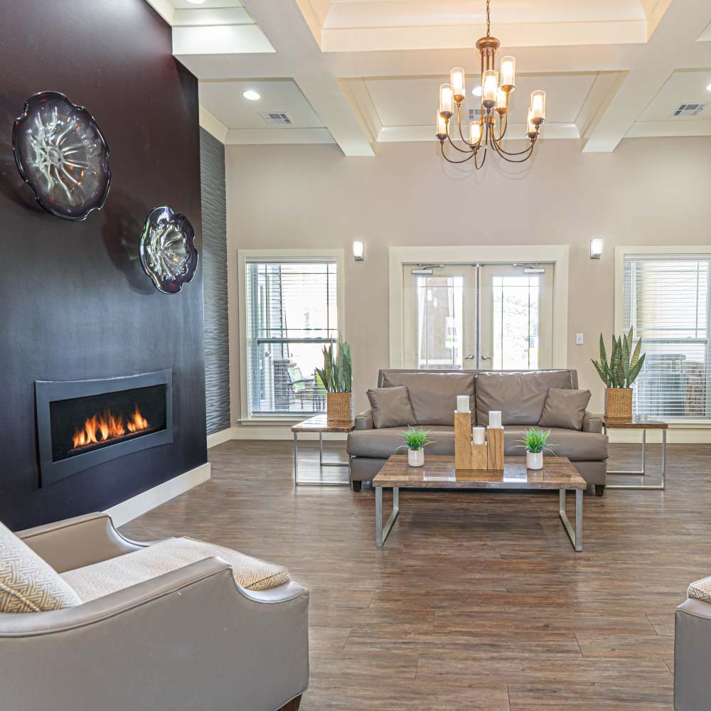 Community clubhouse interior at Boulder Springs of Columbia in Columbia,Missouri