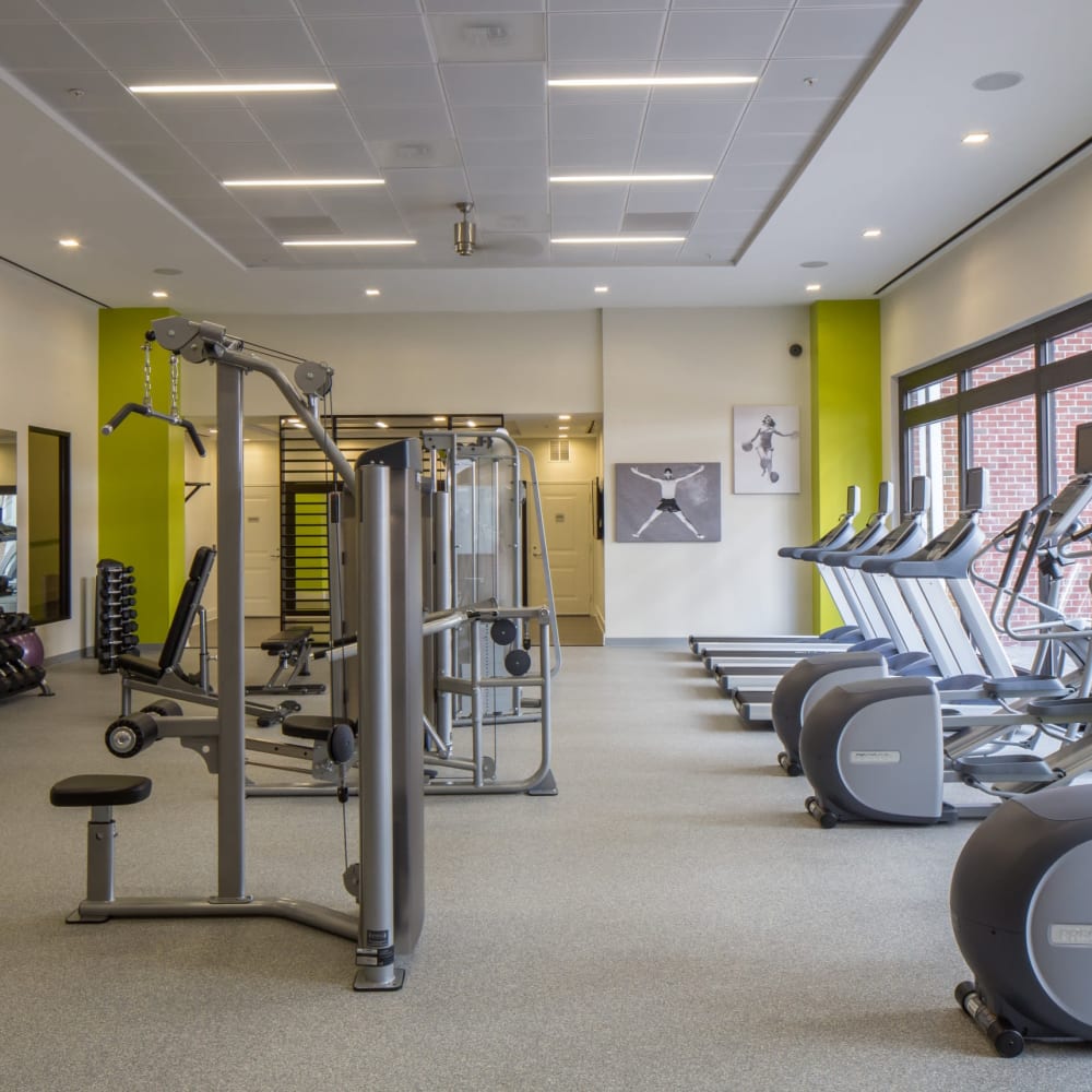 The Tala at Washington Hill's spacious and well equipped fitness center in Baltimore, Maryland